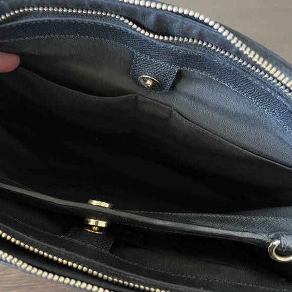 Coach Carryall Mini Brooke Light Goldlack Leather Shoulder Bag - Picture 7 of 16